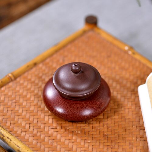 新品家用紫砂壶盖托电木盖置中式功夫茶具复古风花瓶茶壶盖架零配 - 图2
