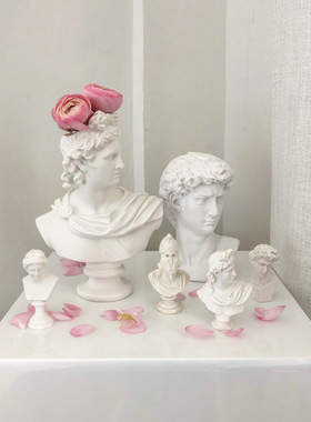 ins希腊人物雕像拍摄桌面摆件