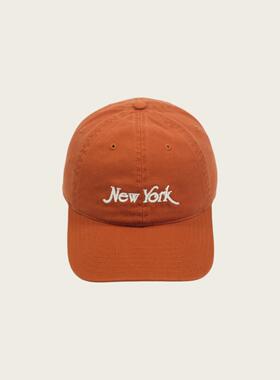 SONDER SHOP 精梳棉软顶棒球帽男new york字母刺绣时尚百搭鸭舌帽