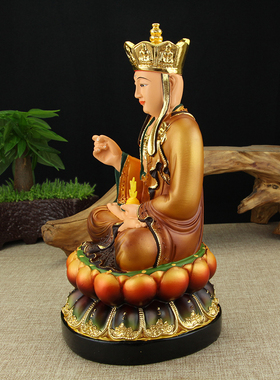 树脂地藏王菩萨佛像婆娑三圣摆件