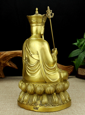 纯铜地藏王菩萨佛像娑婆三圣座像