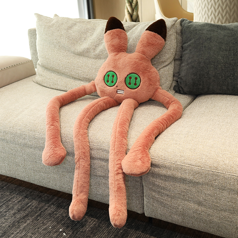 长腿黑猫咪玩偶兔子抱枕陪睡觉超大号公仔女生布娃娃巨型毛绒玩具 - 图2