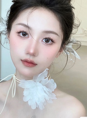 新娘颈链项链婚纱配饰超仙女伴娘