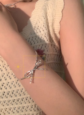 珍珠蝴蝶双层脖子饰品女