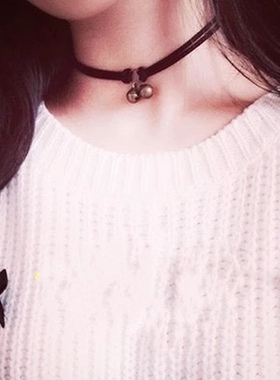 原宿项圈黑色蕾丝森系脖子饰品