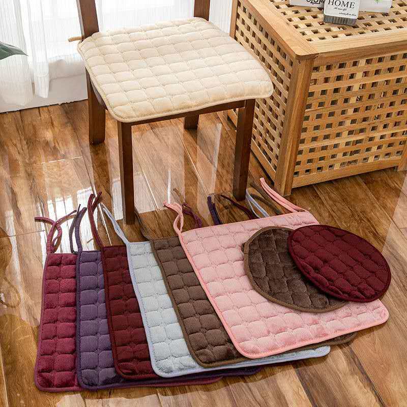 冬季椅子垫加厚毛绒防滑办公室客餐厅椅垫学生四季通用凳子垫坐垫,淘宝优惠券,粉丝福利购,淘宝优惠卷