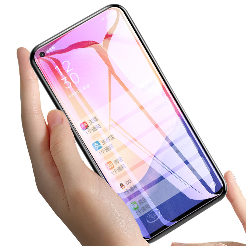 适用OPPOReno4se钢化膜Reno 4se手机贴膜5G玻璃膜oppreno4se全屏无黑边oppo透明膜前膜reno4se蓝光护眼防指纹 - 图3