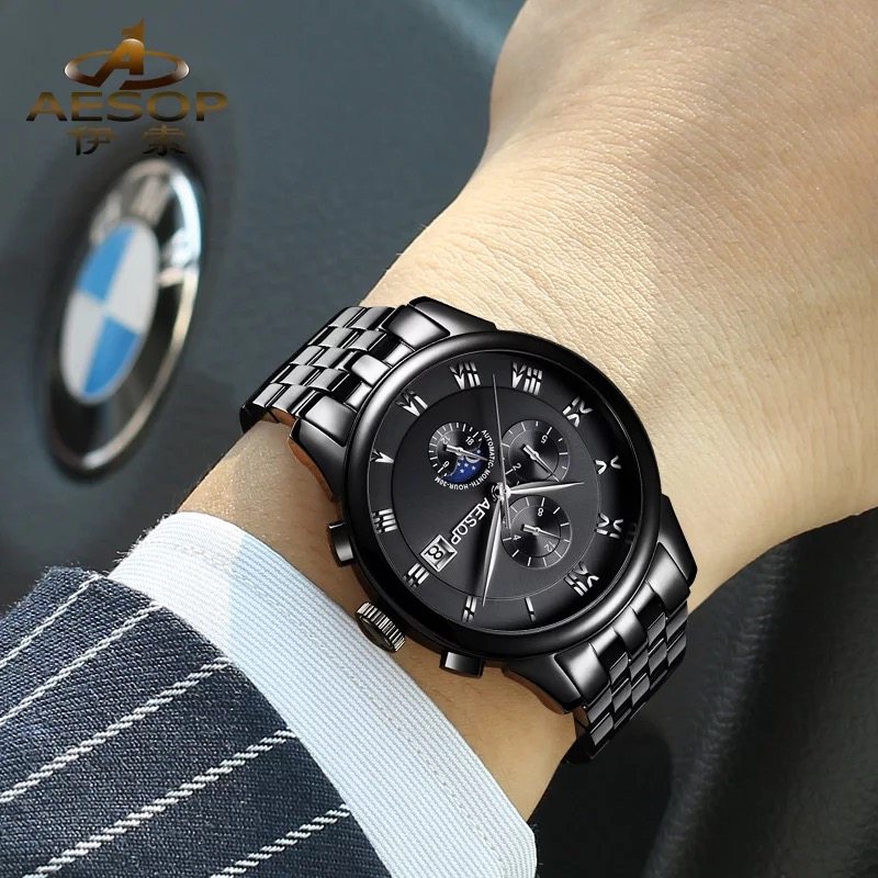 2019新款伊索正品时尚男士全男表 aesop利沃国产腕表