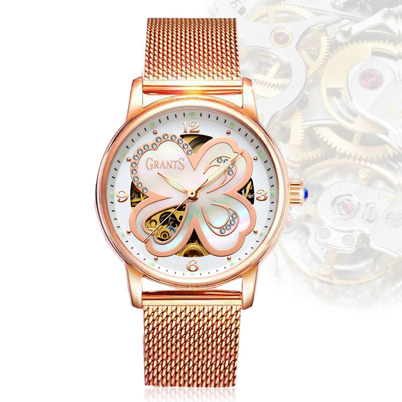 2019新款时尚正品全自动女士机械表 aesop利沃国产腕表