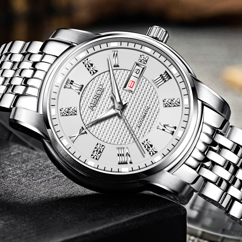 伊索2018新款正品全自动防水机械表 aesop利沃国产腕表