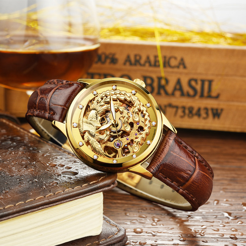 伊索正品全自动机械表防水女凤表 aesop利沃国产腕表