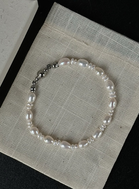 jujo手作原创设计天然淡水珍珠手链不规则纯手工闺蜜女生礼物