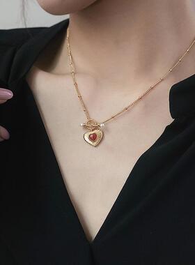 复古爱心轻奢小众项链