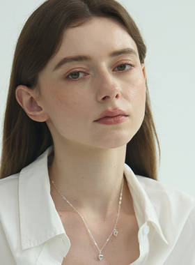 锁骨链简约爱心吊坠项链