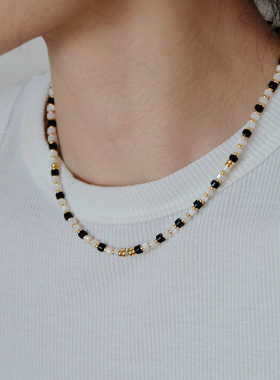 爱心玛瑙石头女秋冬项链