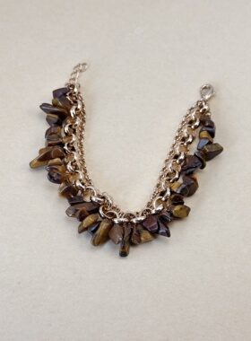 欧美饰品外贸原单时尚流行欧美潮流夸张手链真石多层手链品牌孤品