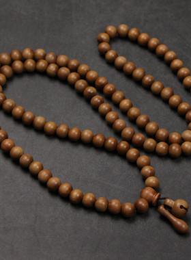 文艺古风木质手串男女绿檀木挂件