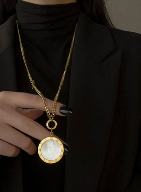 百搭毛衣链长款项链女小众网红配饰挂件高端装饰高级2025秋冬新款