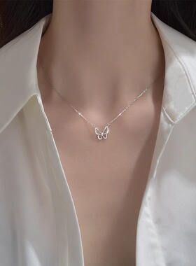 2026年简约潮网红气质蝴蝶锁骨链