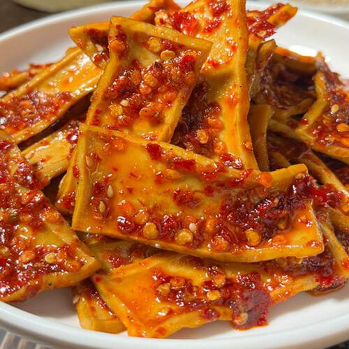 湖南特产麻辣新化冷水江麻辣豆腐干 香辣豆干办公室休闲零食小吃 - 图1