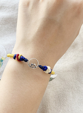 无需自编半成品手绳简单DIY可穿珠编绳手链原创手工编织绳简约女