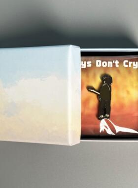 The Cure萝卜头Boys Don't Cry后朋克哥特摇滚周边徽章胸针
