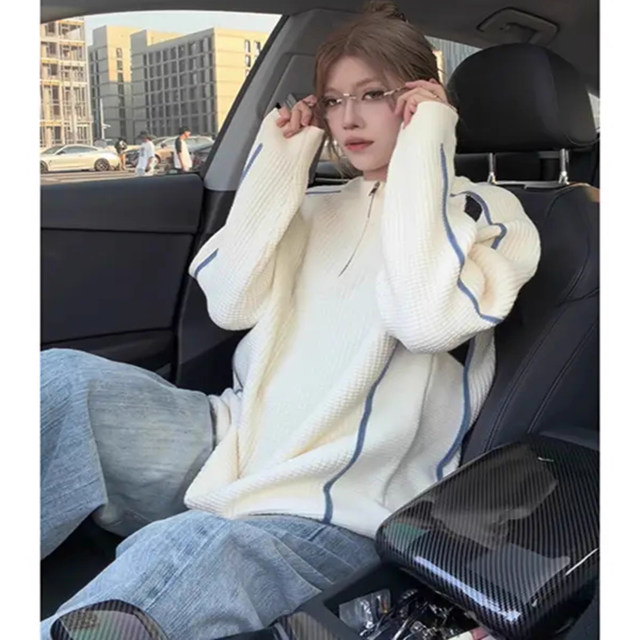 Pullover sweater autumn and winter knitted jacket