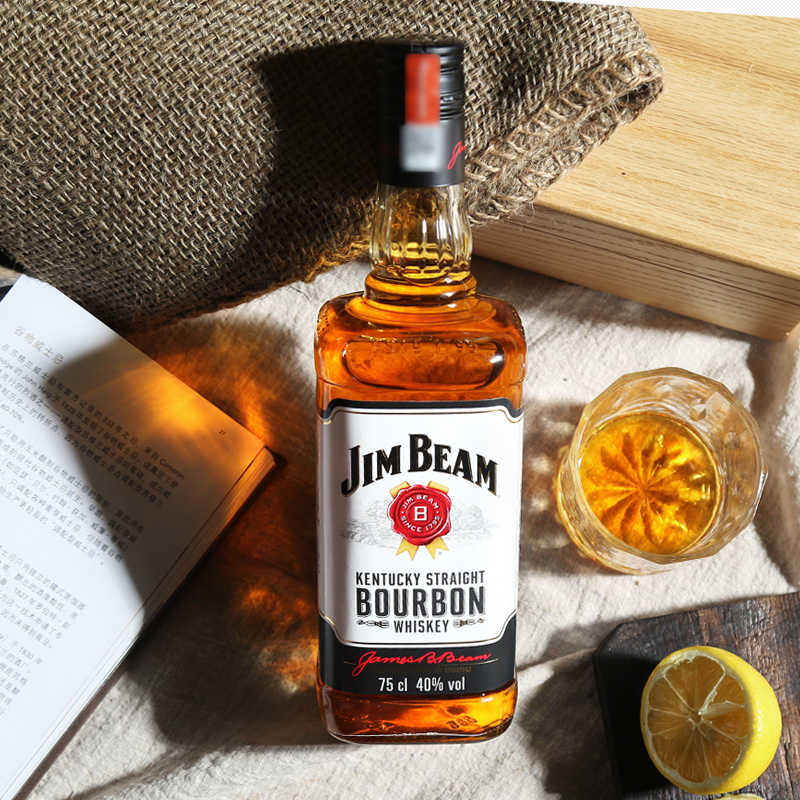 Jim Beam 金宾波本威士忌可乐桶白占边威士忌750ml美国进口洋酒 - 图3