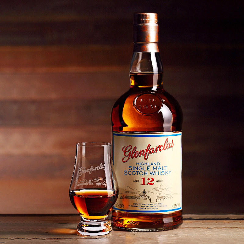 御玖轩glenfarclas 格兰花格12年苏格兰单一麦芽威士忌酒700ml