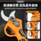 Special lithium-ion garden scissors for pruning branches