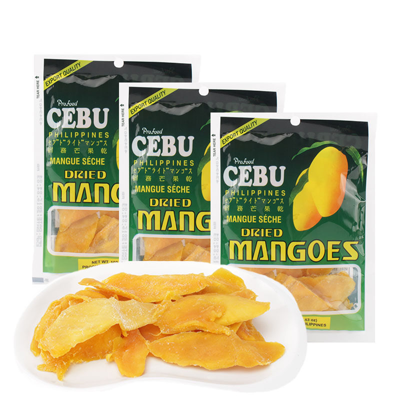 菲律宾进口cebu芒果500g干100g*5 美岁食品芒果干