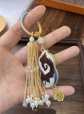 新疆手工艾德莱斯摇马香囊挂件车载挂坠包包挂钥匙扣旅游纪念礼物