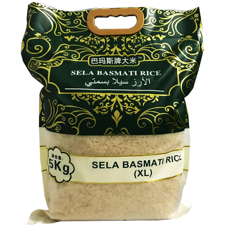 巴基斯坦长粒大米进口咖喱炒饭专用米巴马斯牌香basmati rice 5kg-图3