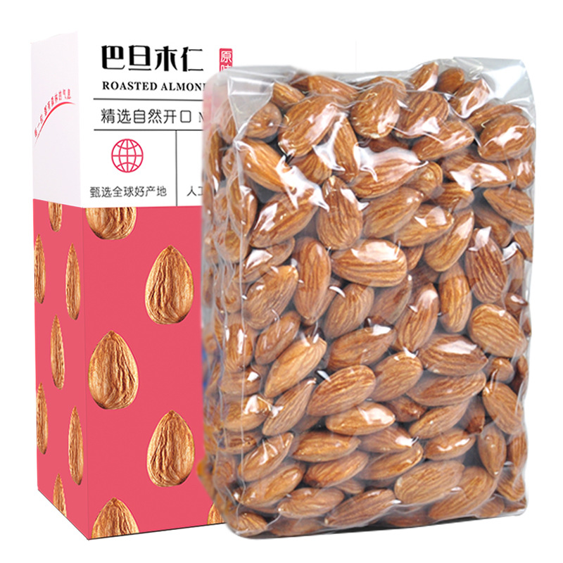 ALMOND BADAM巴旦木仁500g原味生熟大杏仁去壳巴坦木坚果扁桃仁-图3