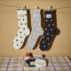 果壳中筒袜女2025春秋款玛丽猫联名袜子新款波点女士堆堆袜