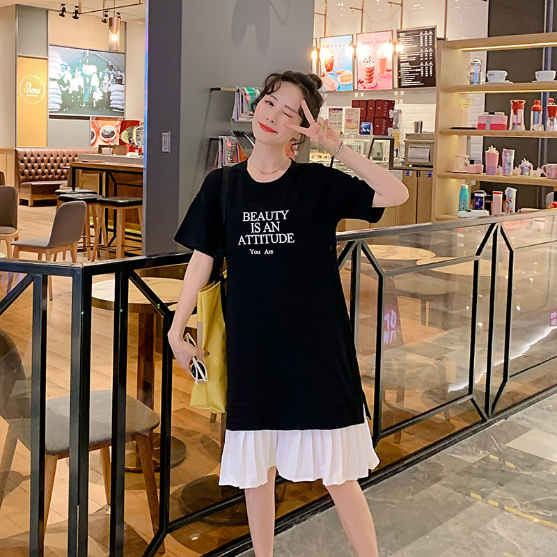 个月大肚 3456789 专柜品牌孕妇装韩版短袖中长款孕妇连衣裙上衣 个月大肚 3456789 专柜品牌孕妇装韩版短袖中长款孕妇连衣裙上衣