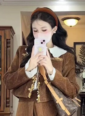 美拉德高级感南瓜橘丝绒发箍女2026款春夏巨显白高颅顶发卡头箍