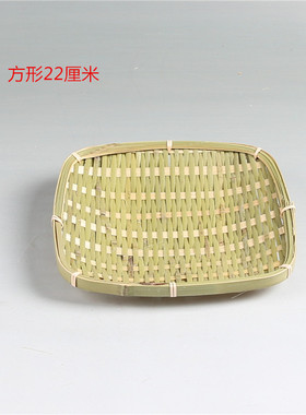 纯手工竹编果盘圆形客厅酒店