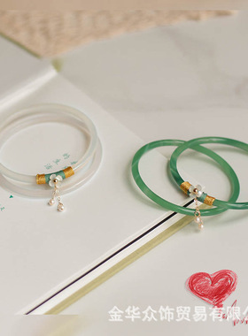 手镯冰种叮当贸易闺蜜礼品手链古风地摊小饰品