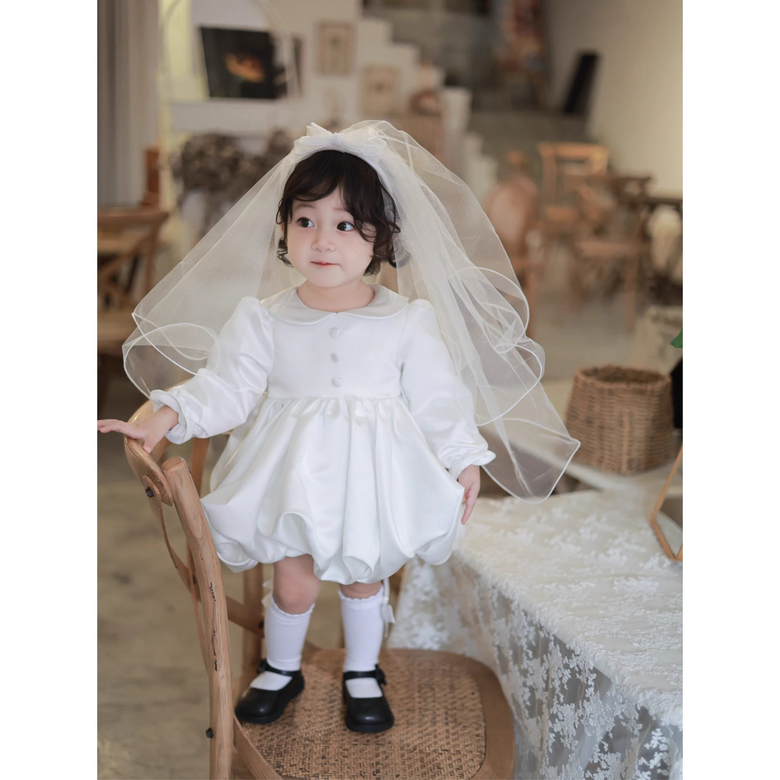 宝宝周岁公主裙生日抓周礼服花童裙秋冬夹棉婴幼儿花苞连衣裙缎面,淘宝优惠券,粉丝福利购,淘宝优惠卷