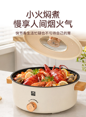 康宁多功能电煮锅4L家用电火锅