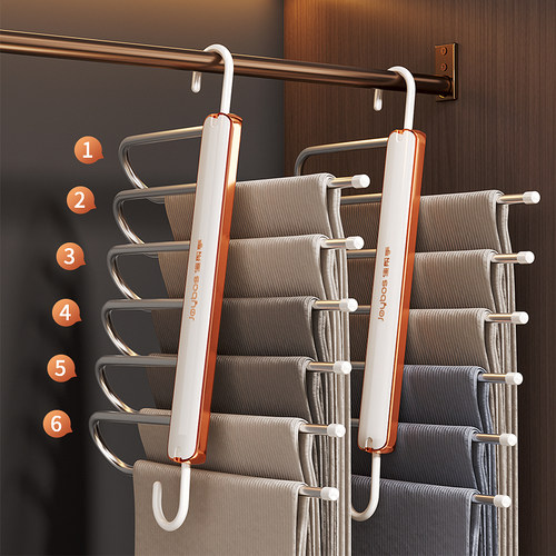 佳帮手折叠裤架多功能多层裤子专用衣架家用裤夹衣柜内置收纳神器 - 图2