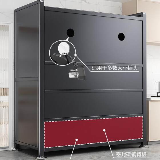Heightened storage cabinet sideboard