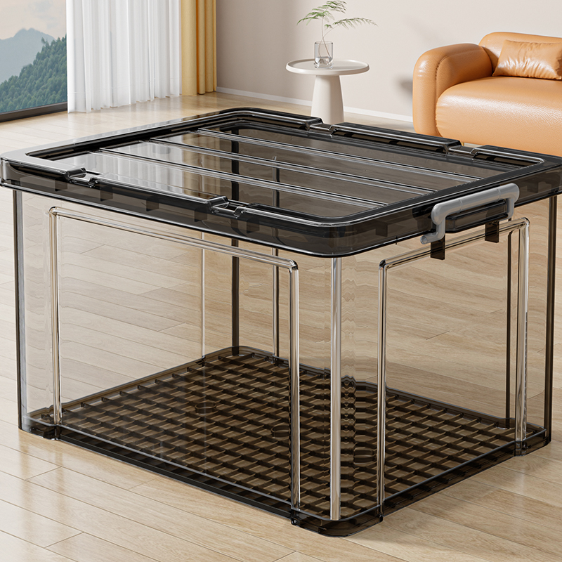 佳帮手大容量透明收纳箱家用衣柜衣物塑料盒子玩具后备箱收纳盒子