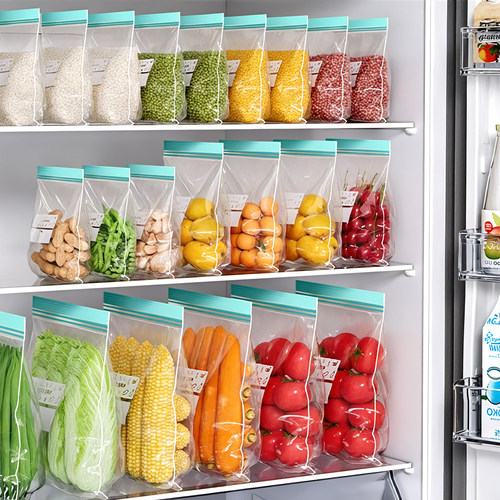 佳帮手密封袋食品级保鲜袋家用自封袋塑封加厚冰箱冷冻专用收纳袋 - 图0