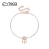 T400 Dreamcatcher vòng chân nữ 925 sterling bạc phiên bản Hàn Quốc của cá tính đơn giản thiết kế mạng lưới mắt cá chân chuỗi đỏ - Vòng chân