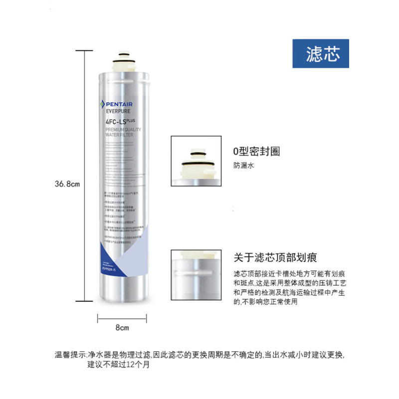 爱惠浦家用净水器滤芯直饮净水器4FC-LS主滤芯配件通用主滤芯 - 图1