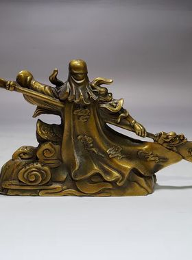 荣华富贵黄铜桌面摆件复古装饰