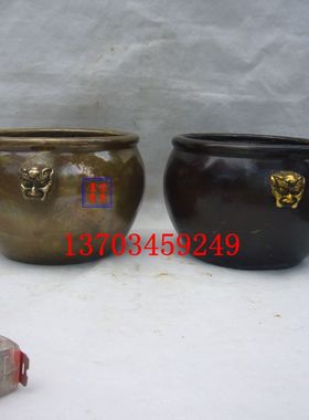 荣华富贵仿古风水缸文玩装饰品