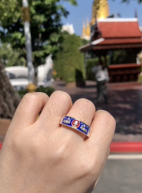 泰国龙婆瑞戒指纯银戒指原庙保真店主亲自代请